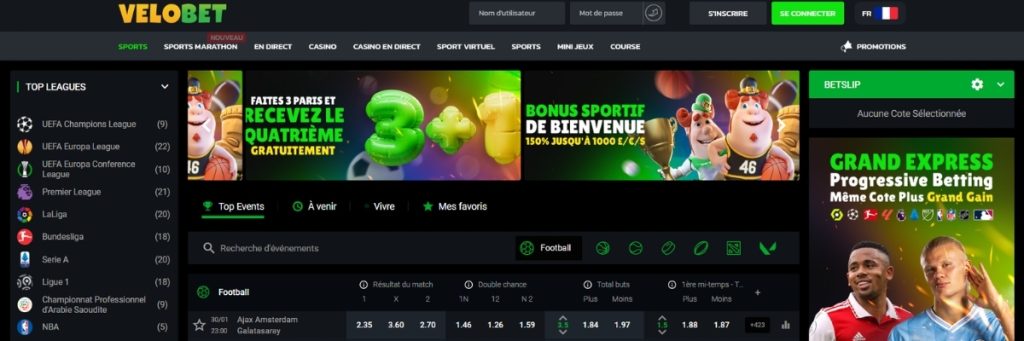 Velobet Paris Sportifs